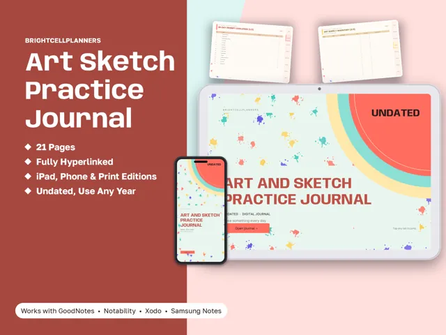 Art Journal – Digital Planners by BrightCellPlanStudio
