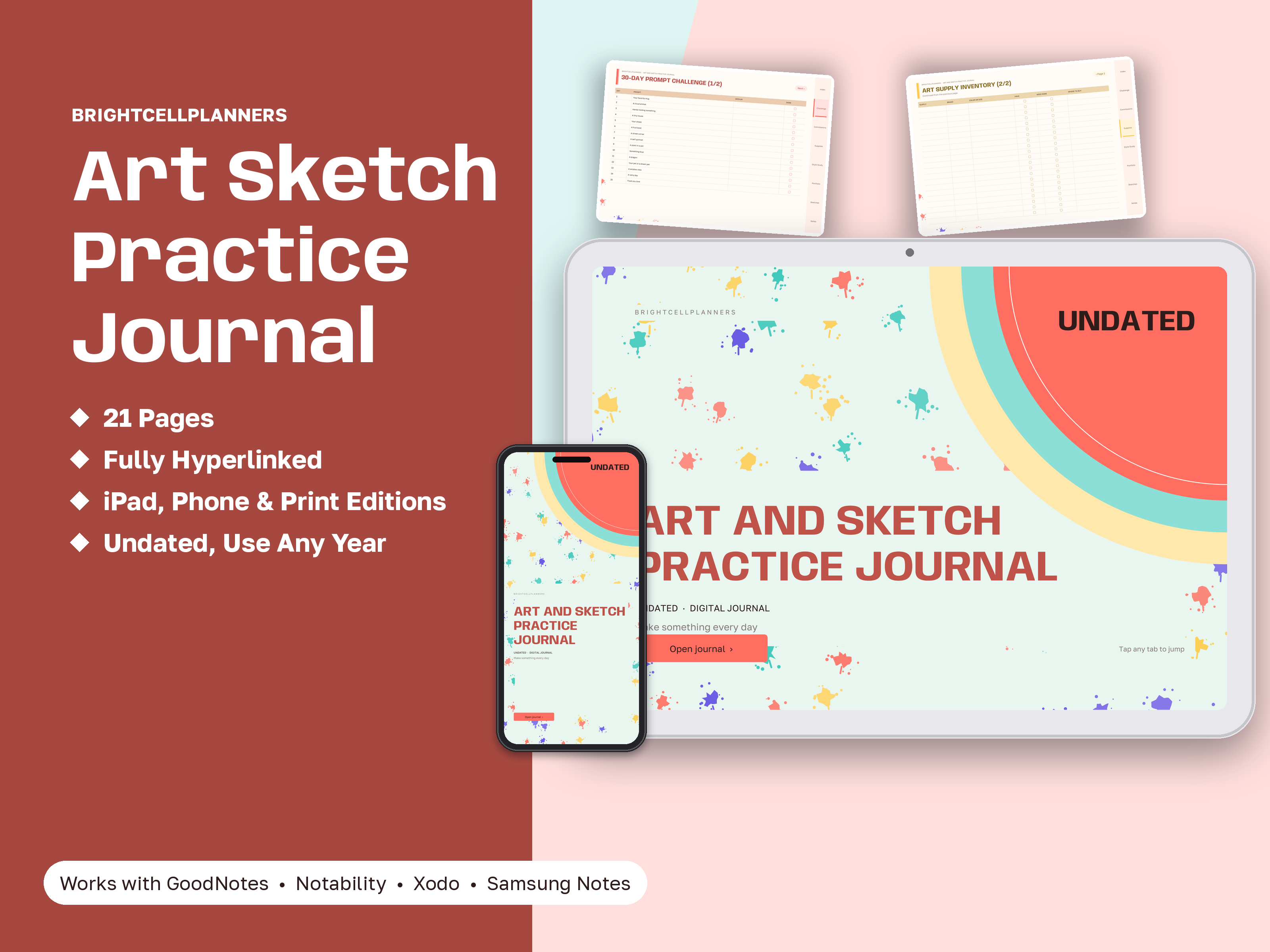 Art Journal – Digital Planners by BrightCellPlanStudio
