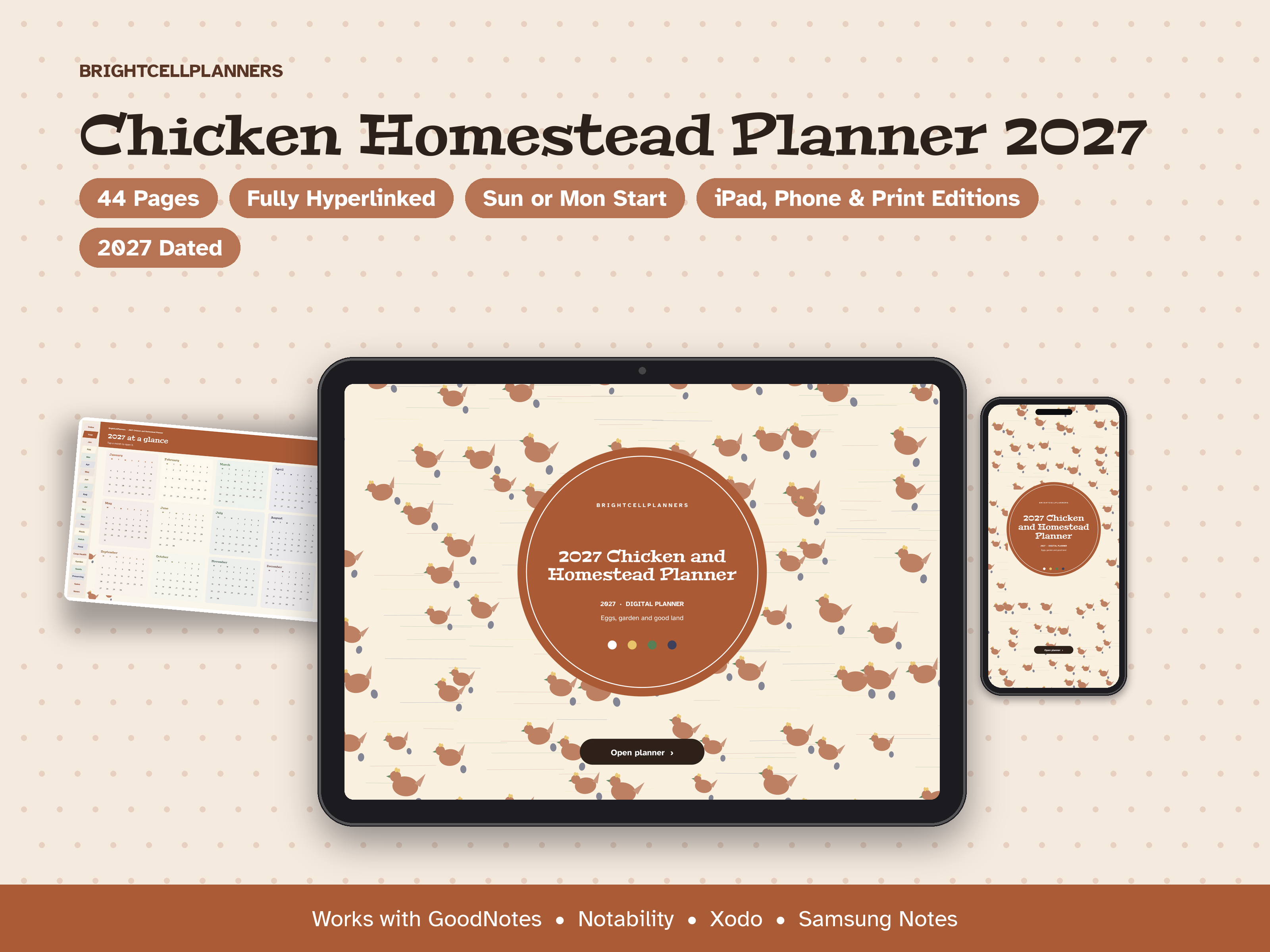 Homestead Planner – Digital Planners by BrightCellPlanStudio