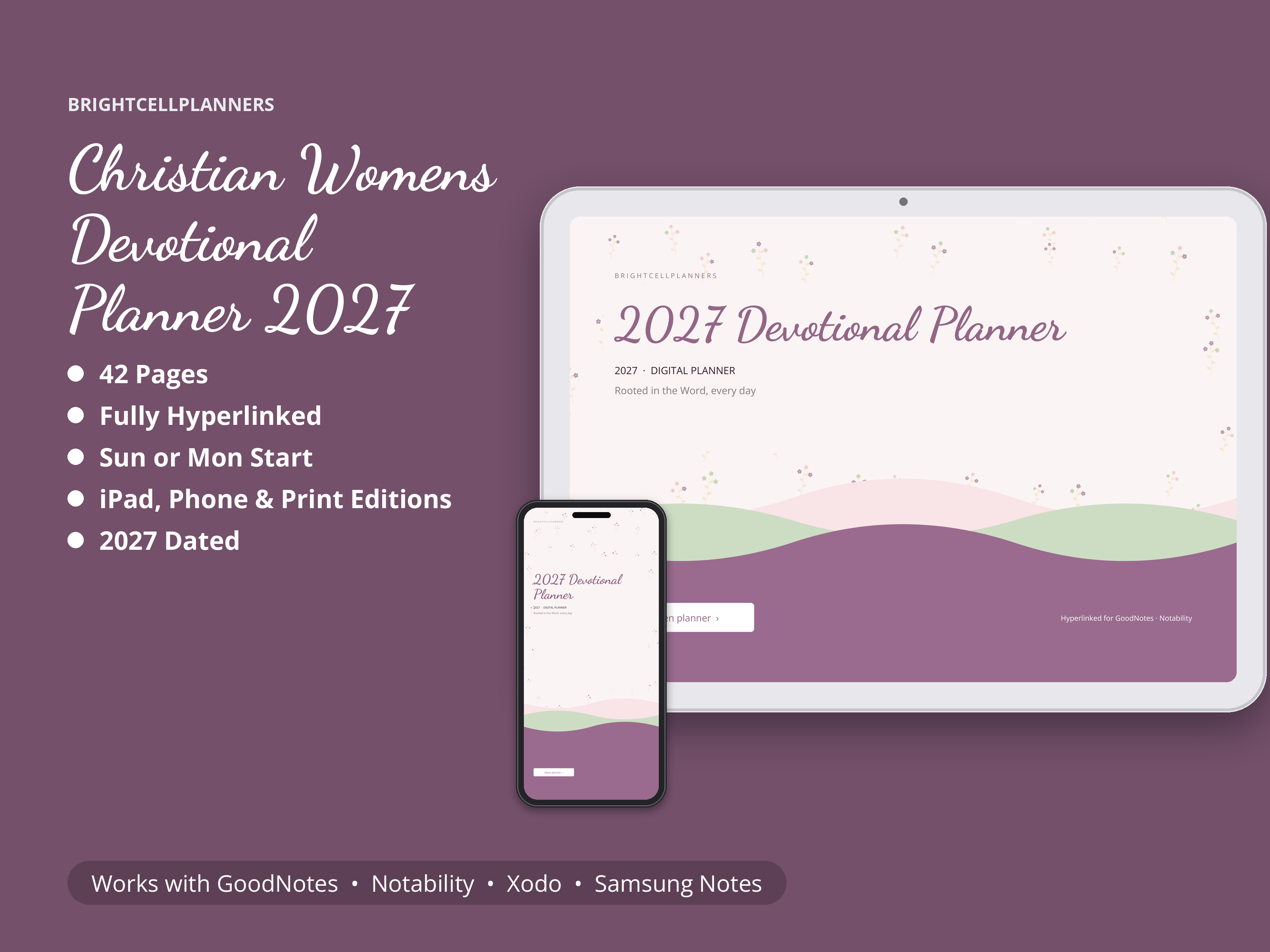 Christian Planner – Digital Planners by BrightCellPlanStudio