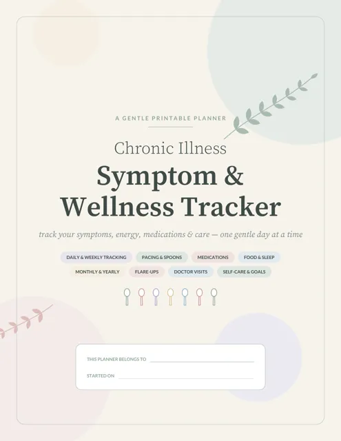 Chronic Illness Planner Printable – Printables by SpoonfulOfCalmStudio