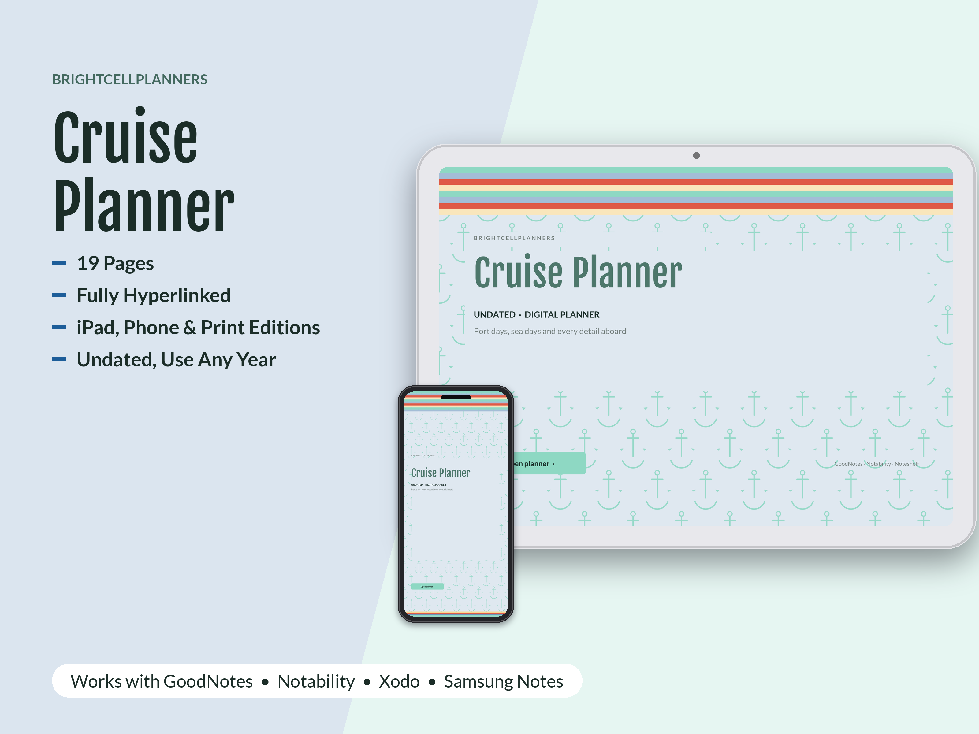 Cruise Planner – Digital Planners by BrightCellPlanStudio