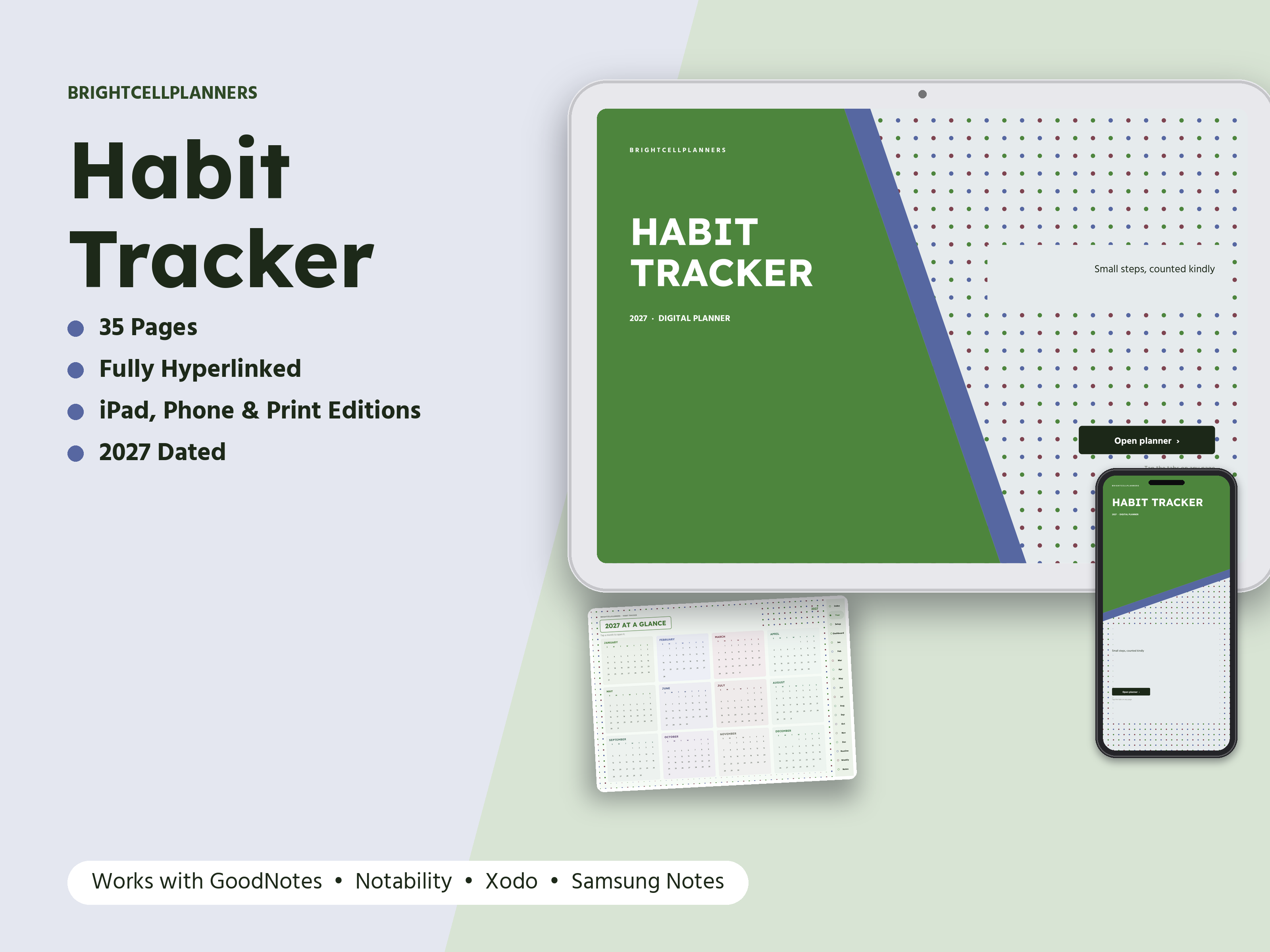 Habit Tracker – Digital Planners by BrightCellPlanStudio