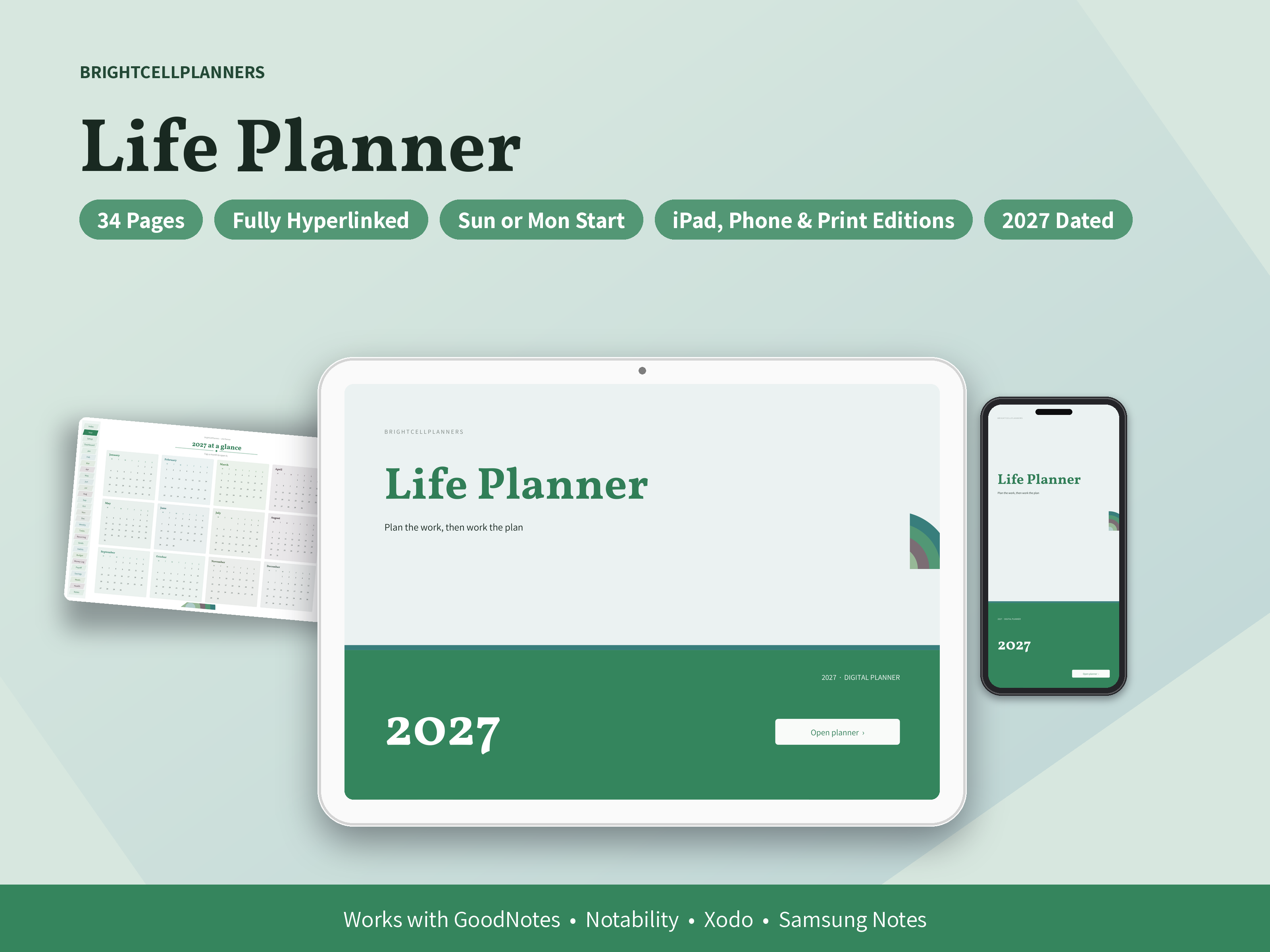 Life Planner – Digital Planners by BrightCellPlanStudio