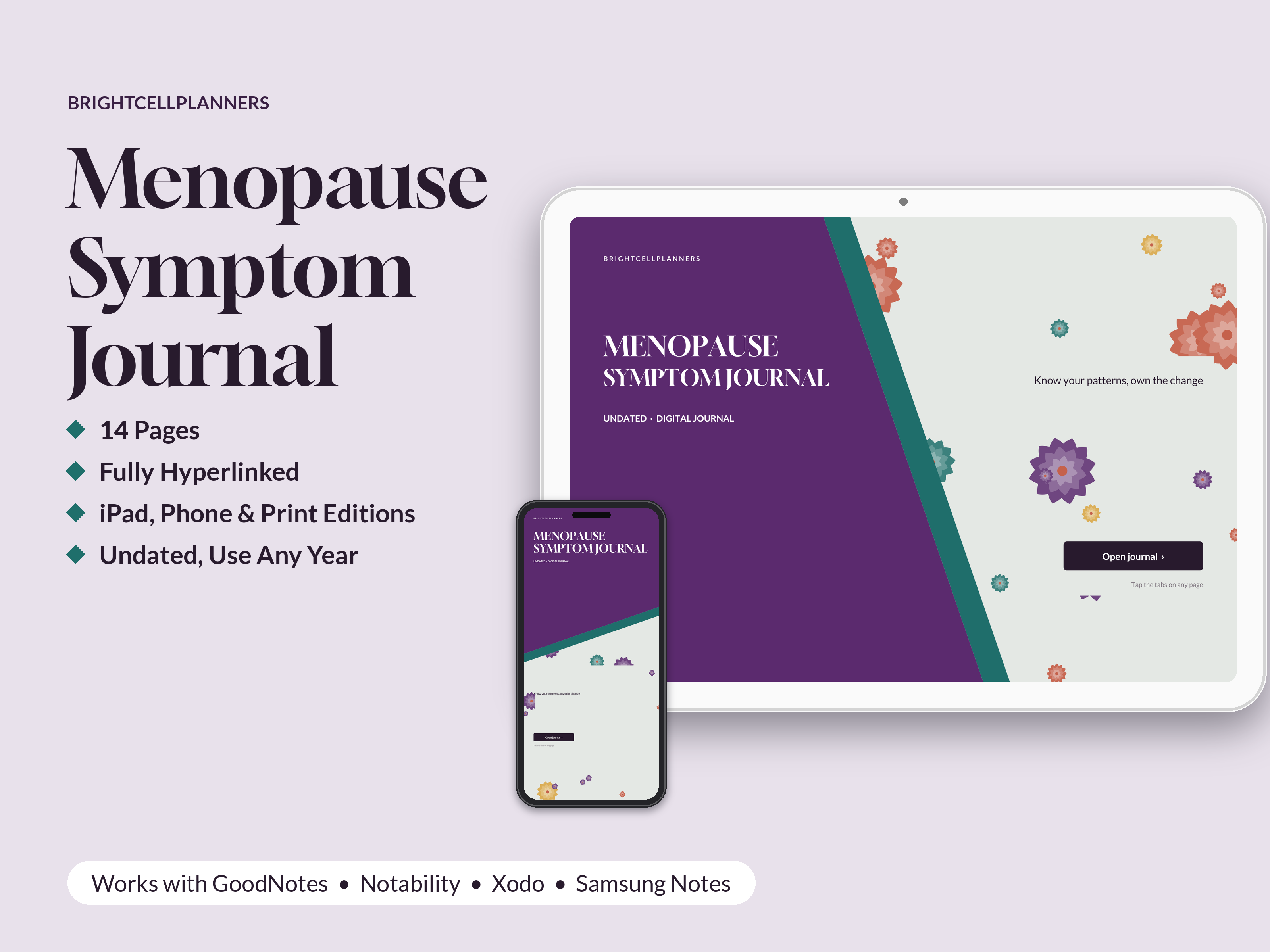 Menopause Journal – Digital Planners by BrightCellPlanStudio